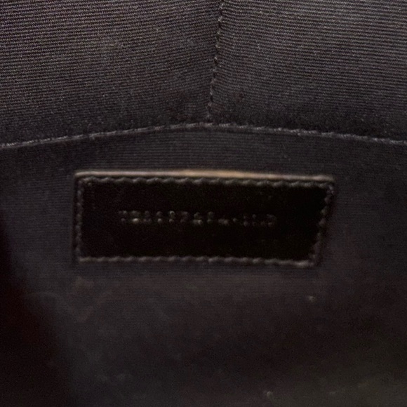 AUTHENTIC YVES SAINT LAURENT Pebbled Leather Clutch Portfolio - Picture 8 of 11